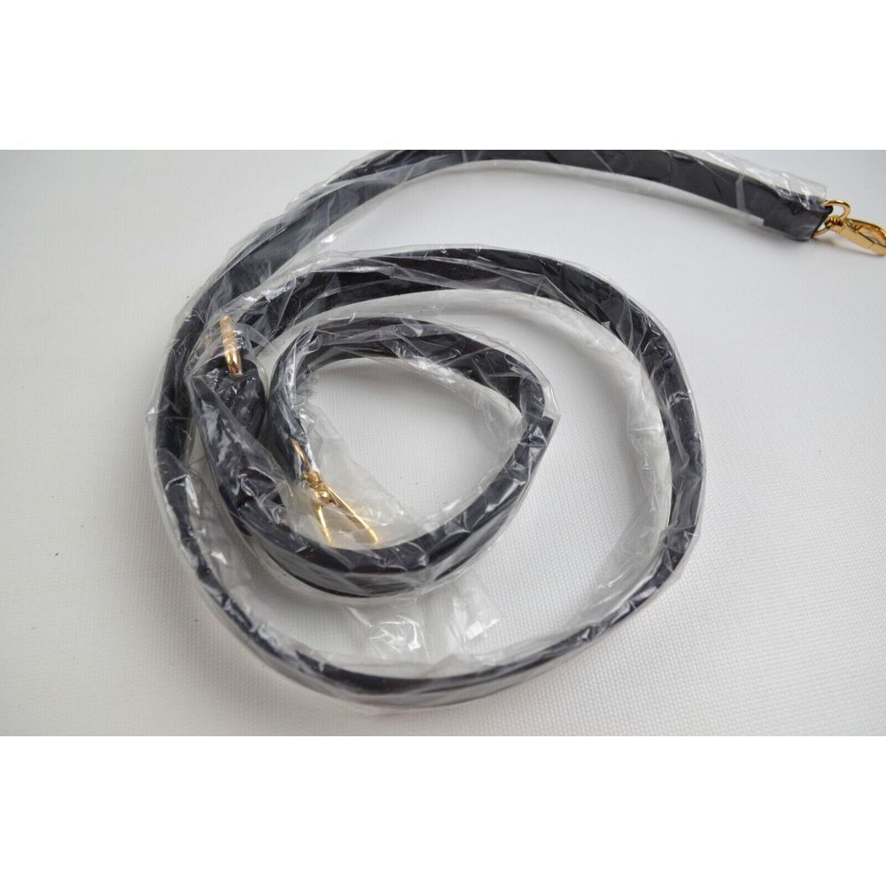 Moda Luxe Black Leather Hobo Shoulder Bag with Braided Detail - Picture 9 of 13